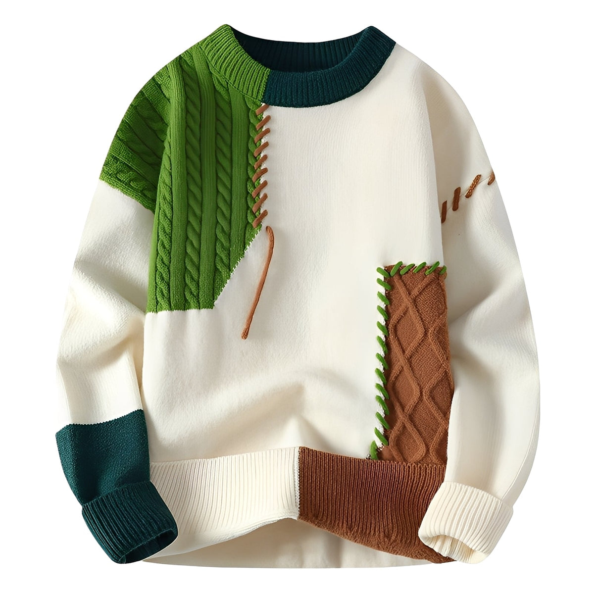 Carter - Pulls patchwork chics et chauds pour hommes