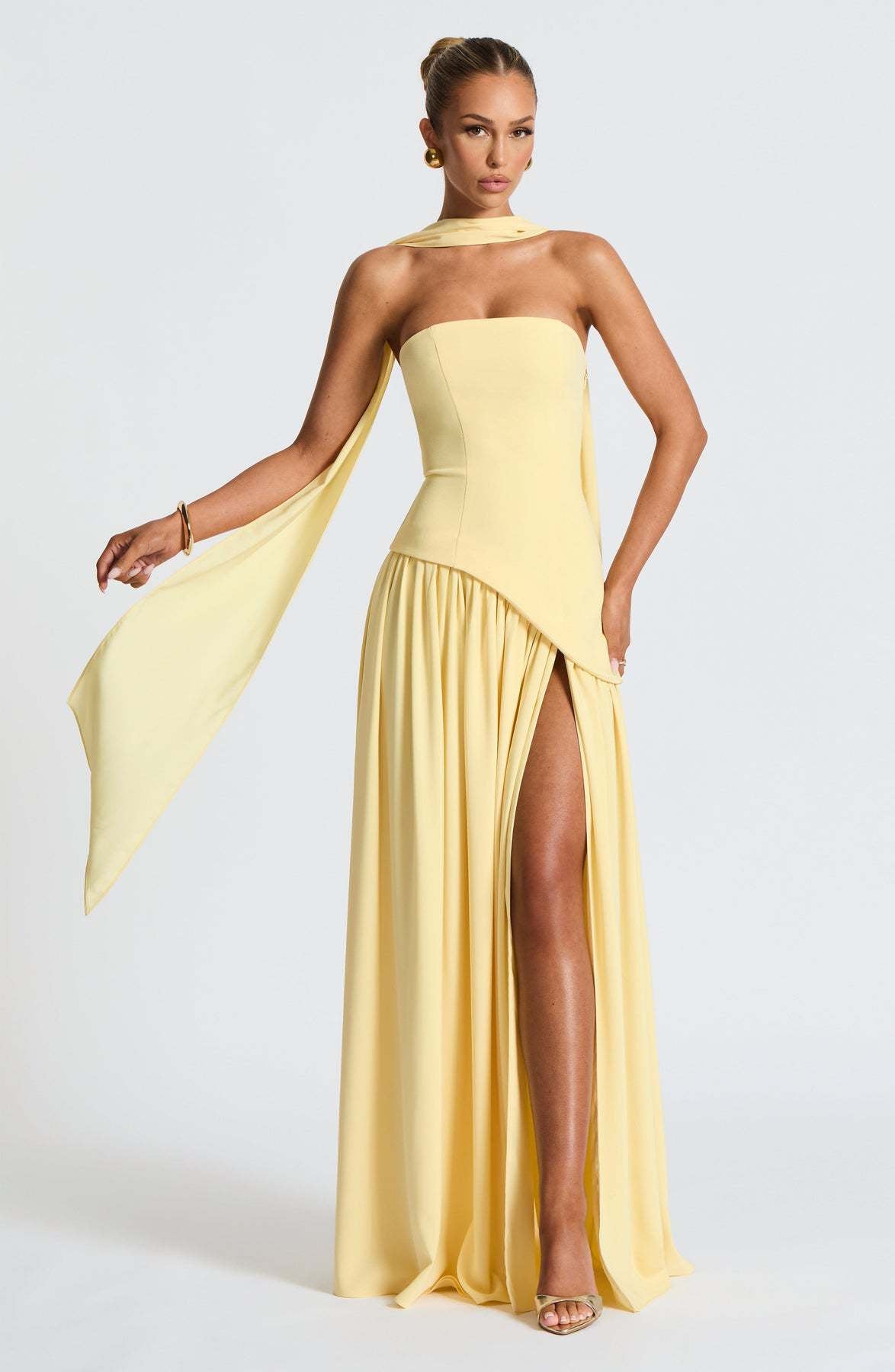 Maggie - Robe longue raffinée avec haut tube pour femmes