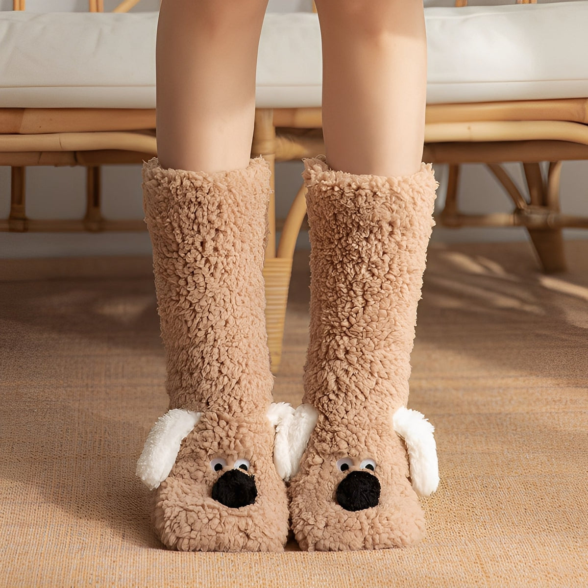 Krystelle - Élégantes, douces, chaudes chaussettes de sol pour femmes