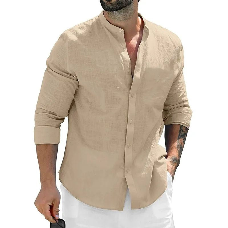Dominic - Chemise décontractée à manches longues pour hommes