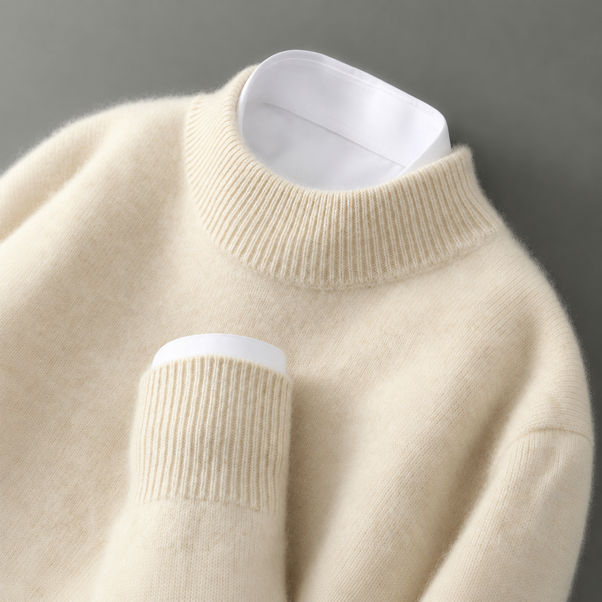 Wayne - Pull vintage ample pour hommes