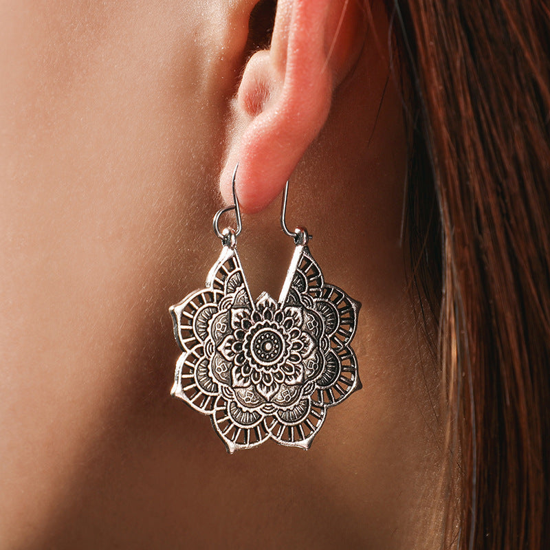 Sanya – Boucles d'oreilles Mandala du Lotus