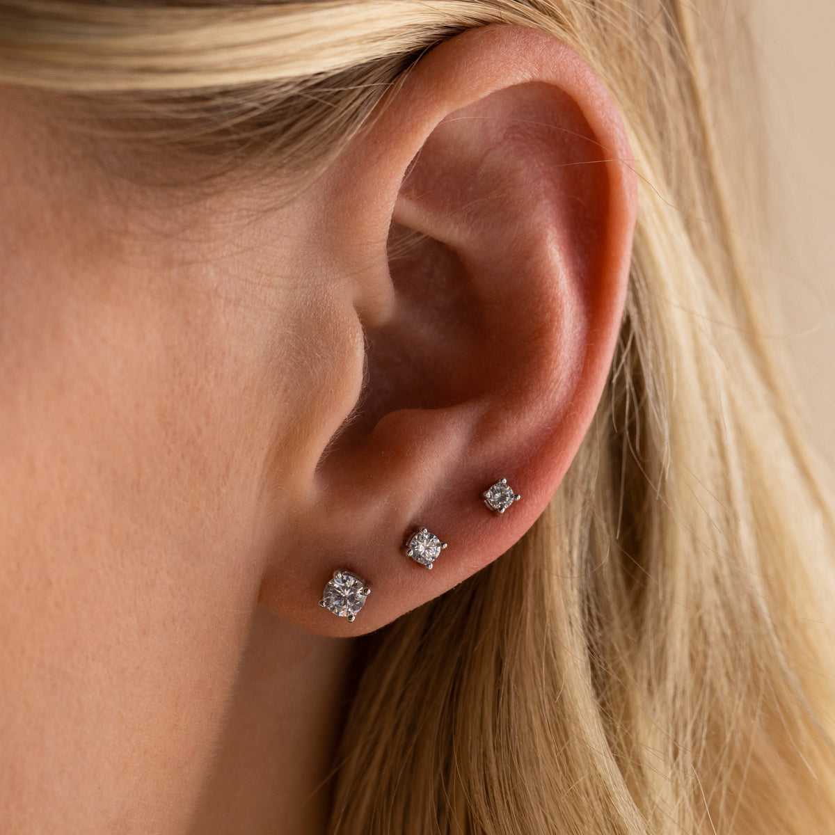 Booker – Ensemble de boucles d'oreilles en diamant