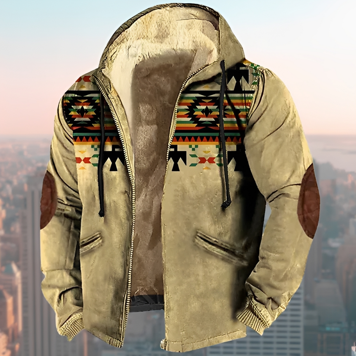 Laszlo - Veste à capuche style rétro