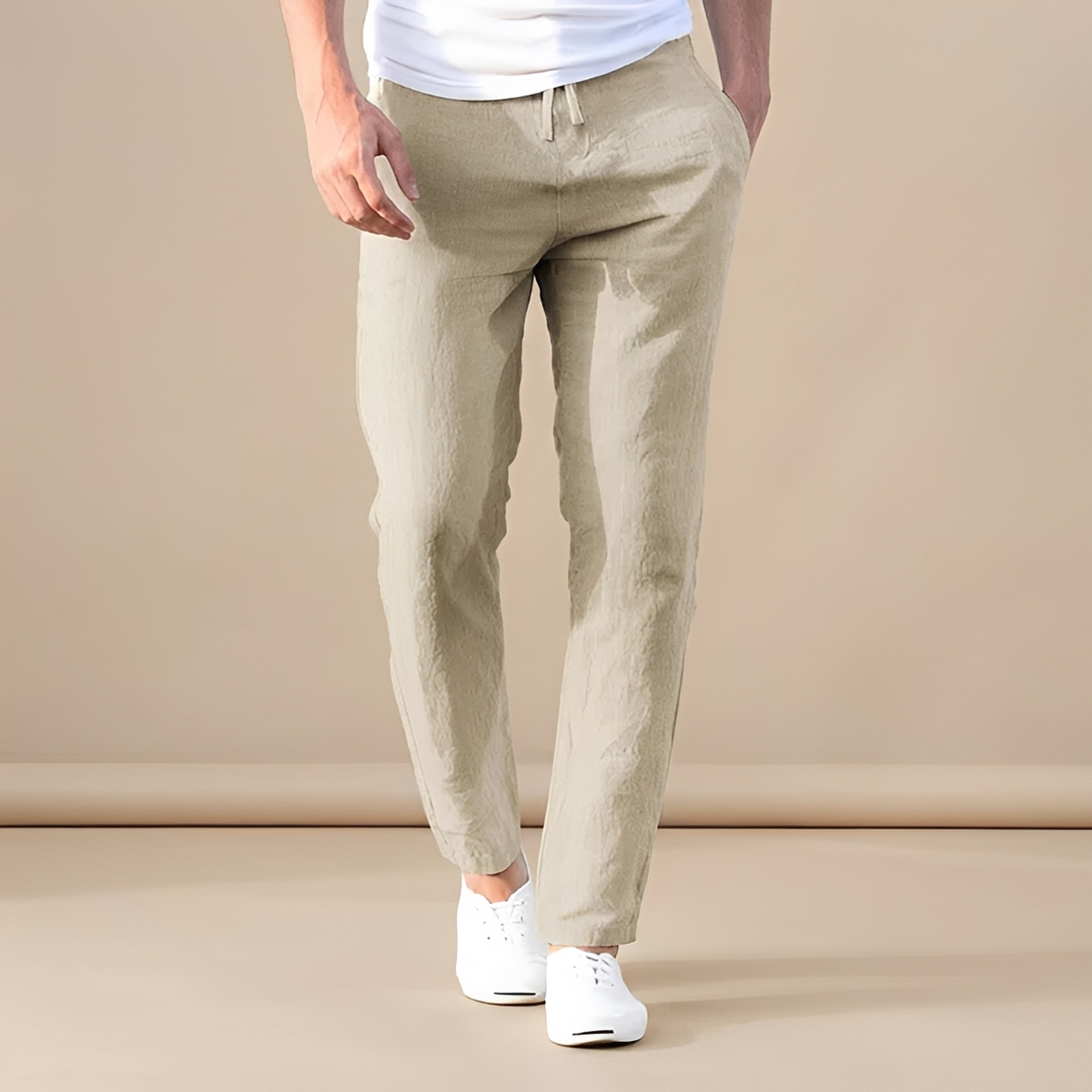 Immanuel - Pantalon confortable avec cordon de serrage