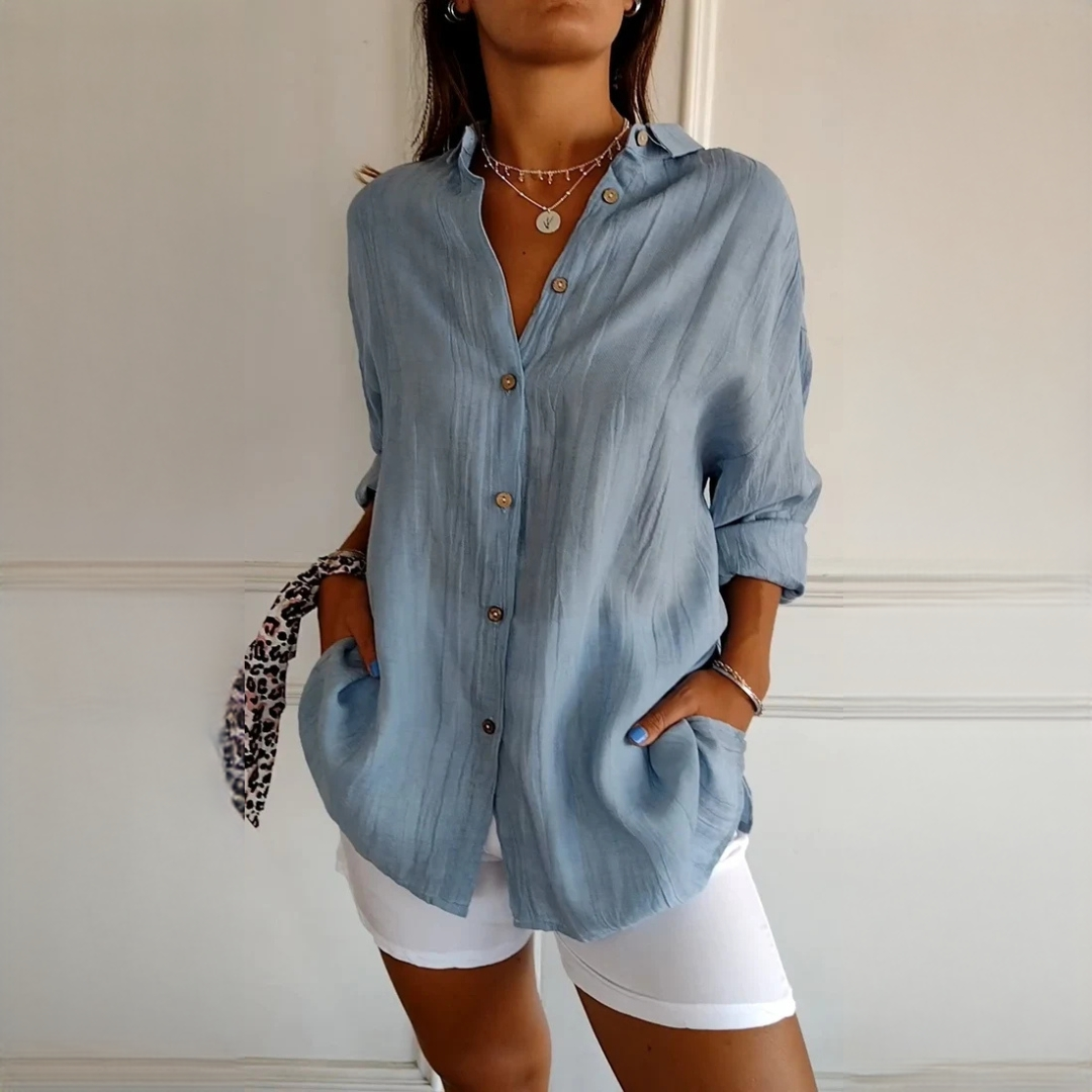 Xaelle - Chemise chic avec fermeture boutonnée