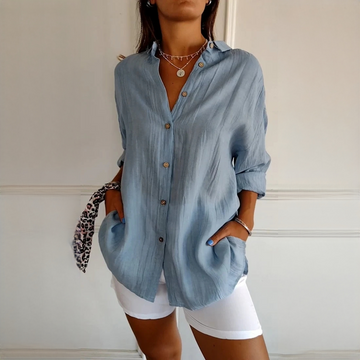 Xaelle - Chemise chic avec fermeture boutonnée