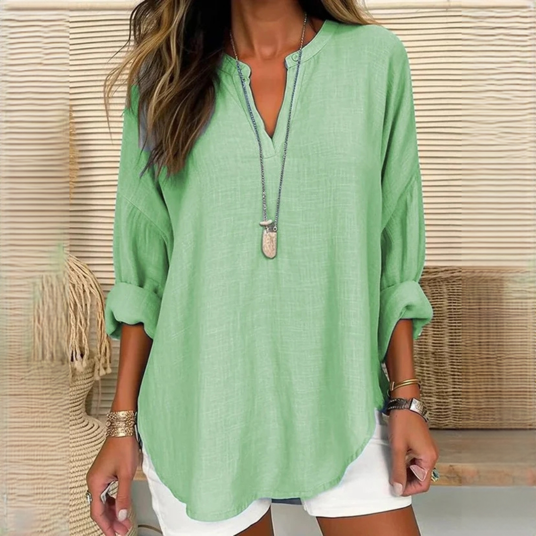Eliza - Blouse confortable avec col en V