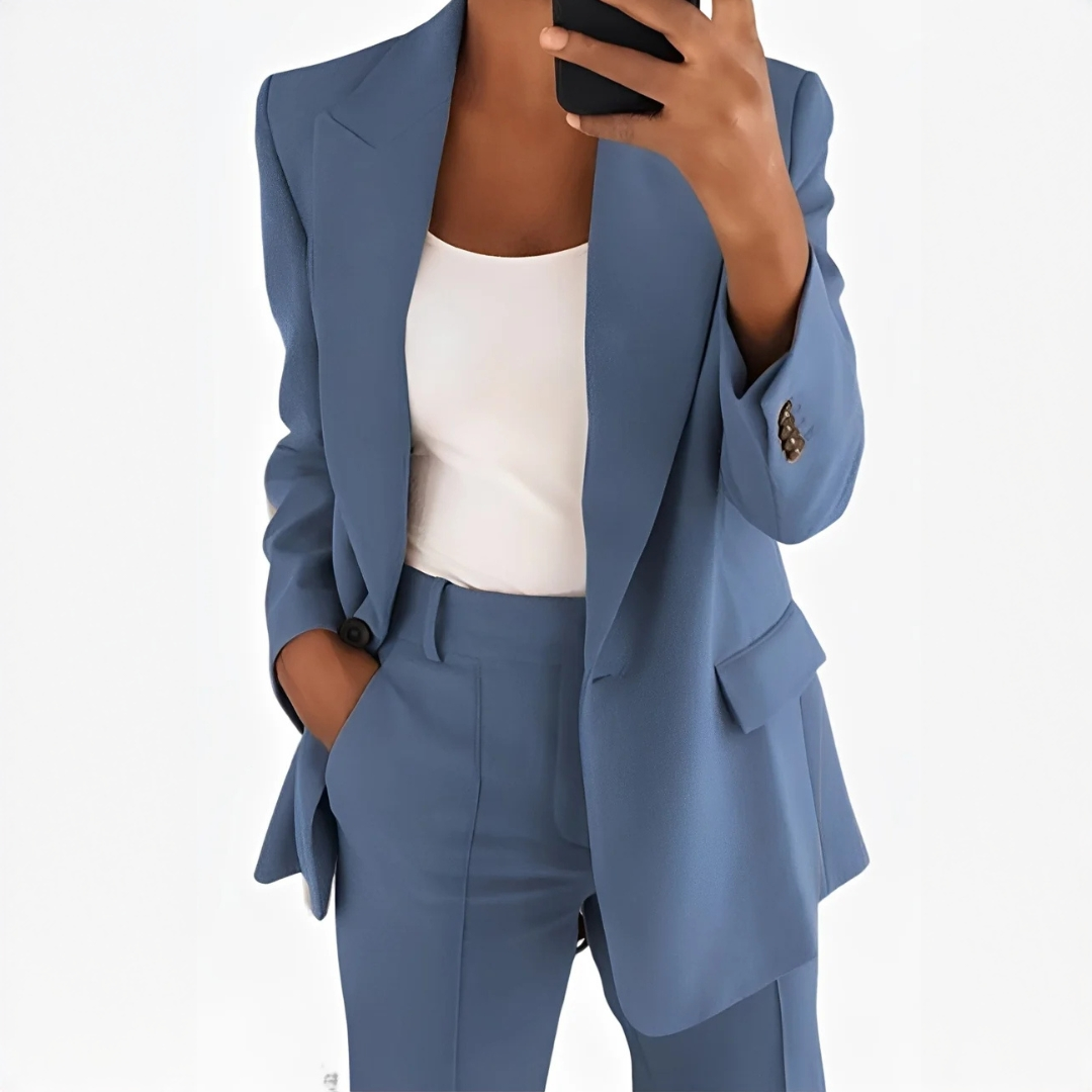 Muriel - Ensemble tailleur-pantalon sophistiqué
