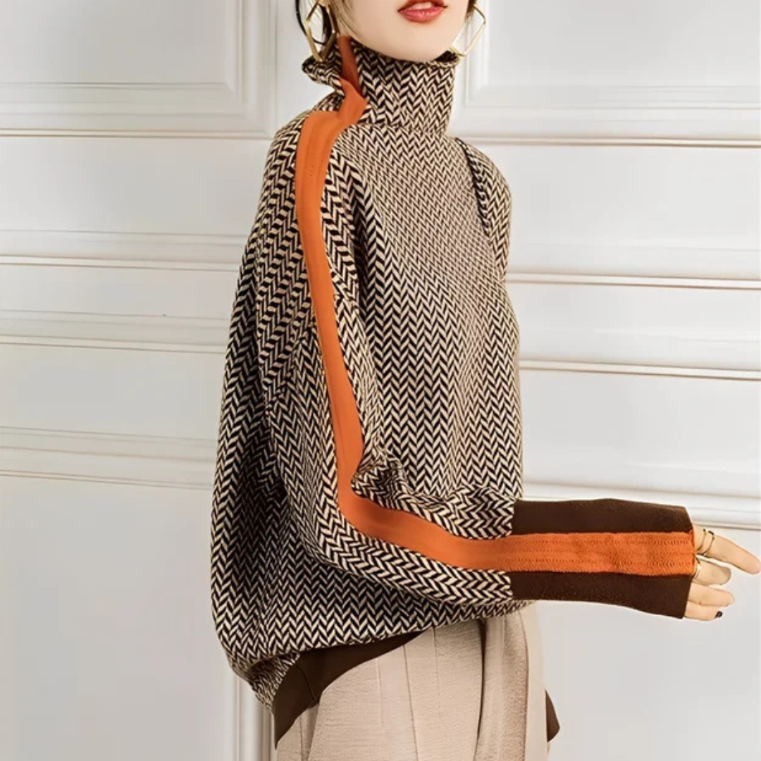 Anita - Pull à col roulé raffiné et chic