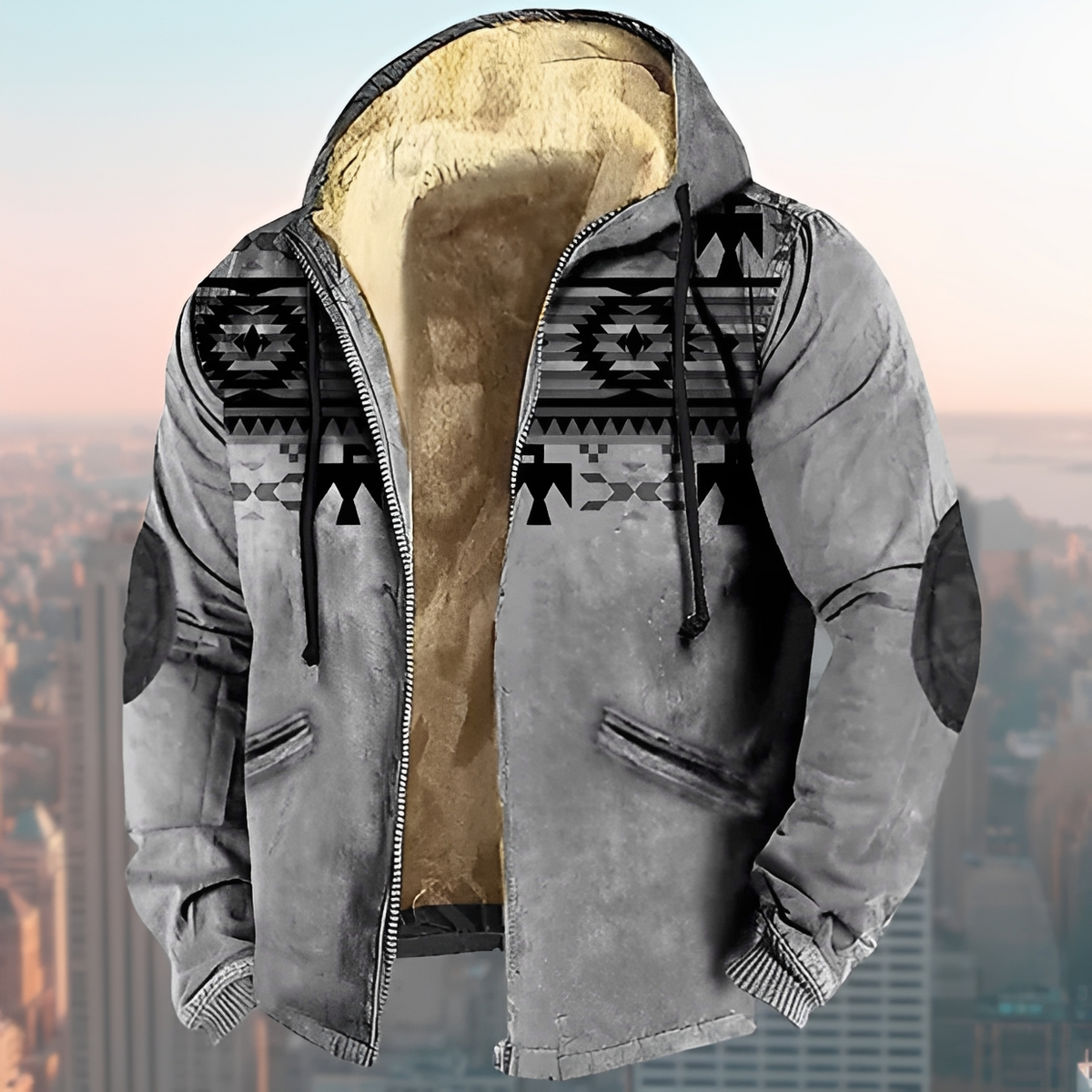 Laszlo - Veste à capuche style rétro