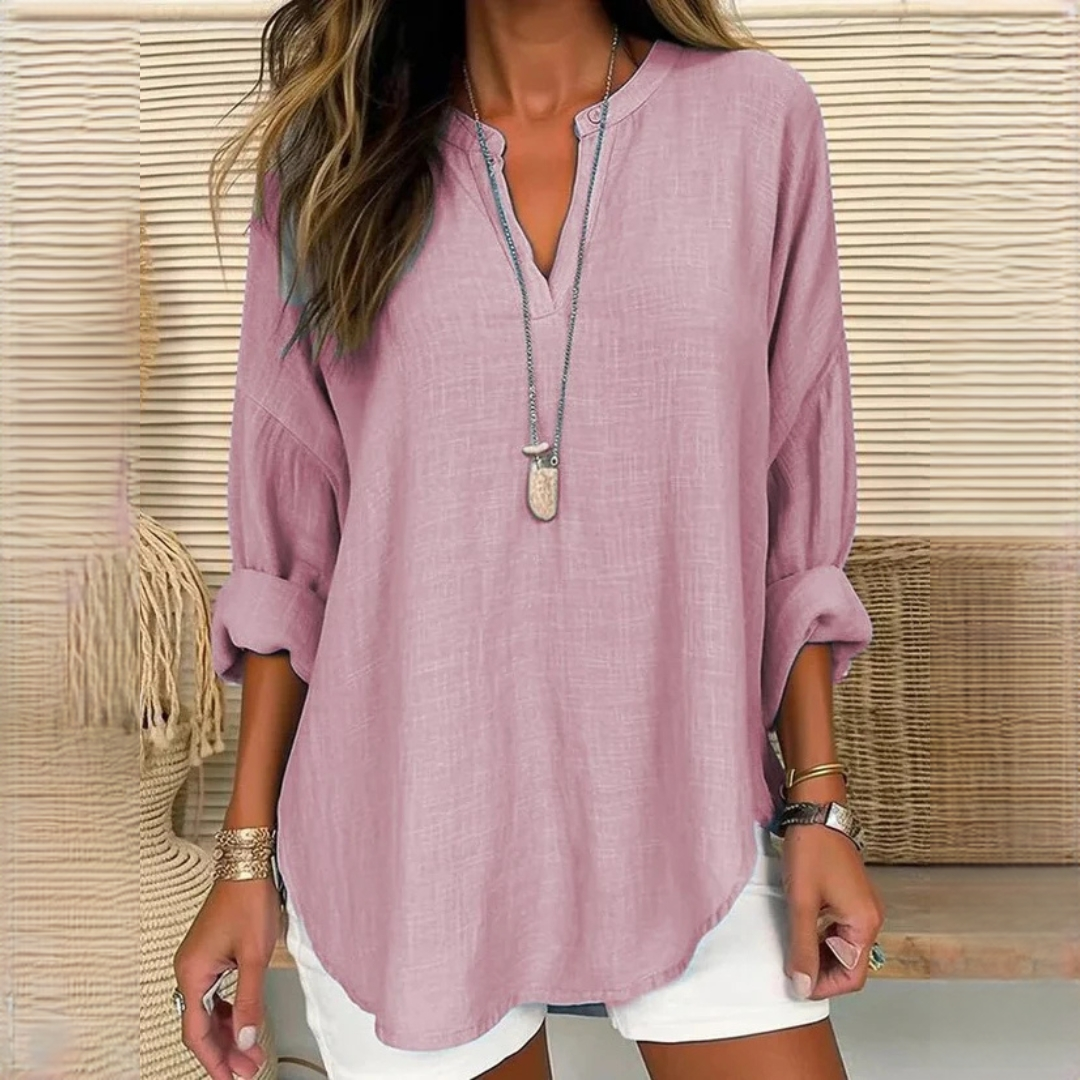 Eliza - Blouse confortable avec col en V
