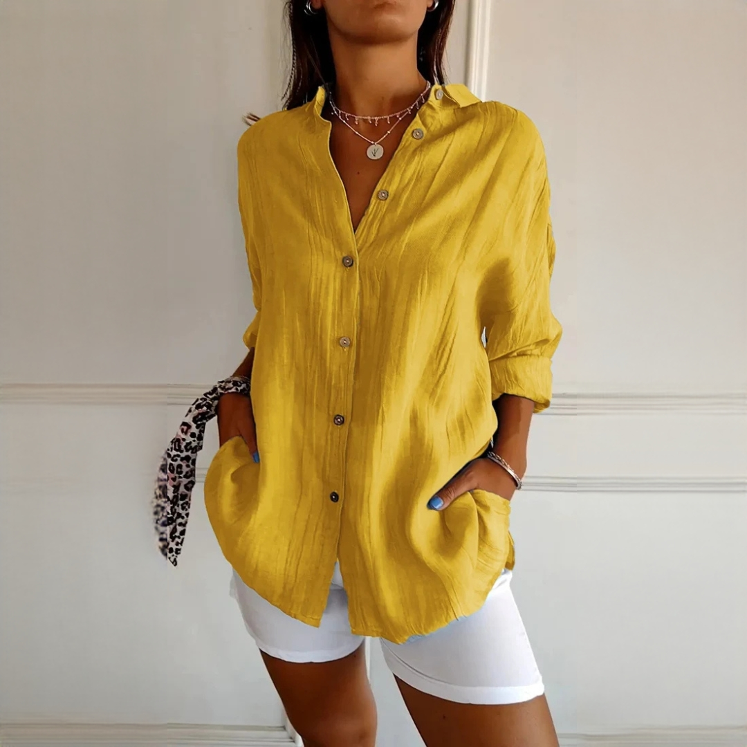 Xaelle - Chemise chic avec fermeture boutonnée