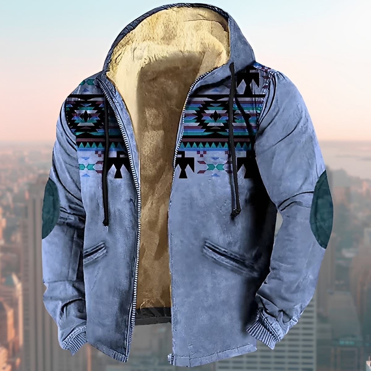 Laszlo - Veste à capuche style rétro