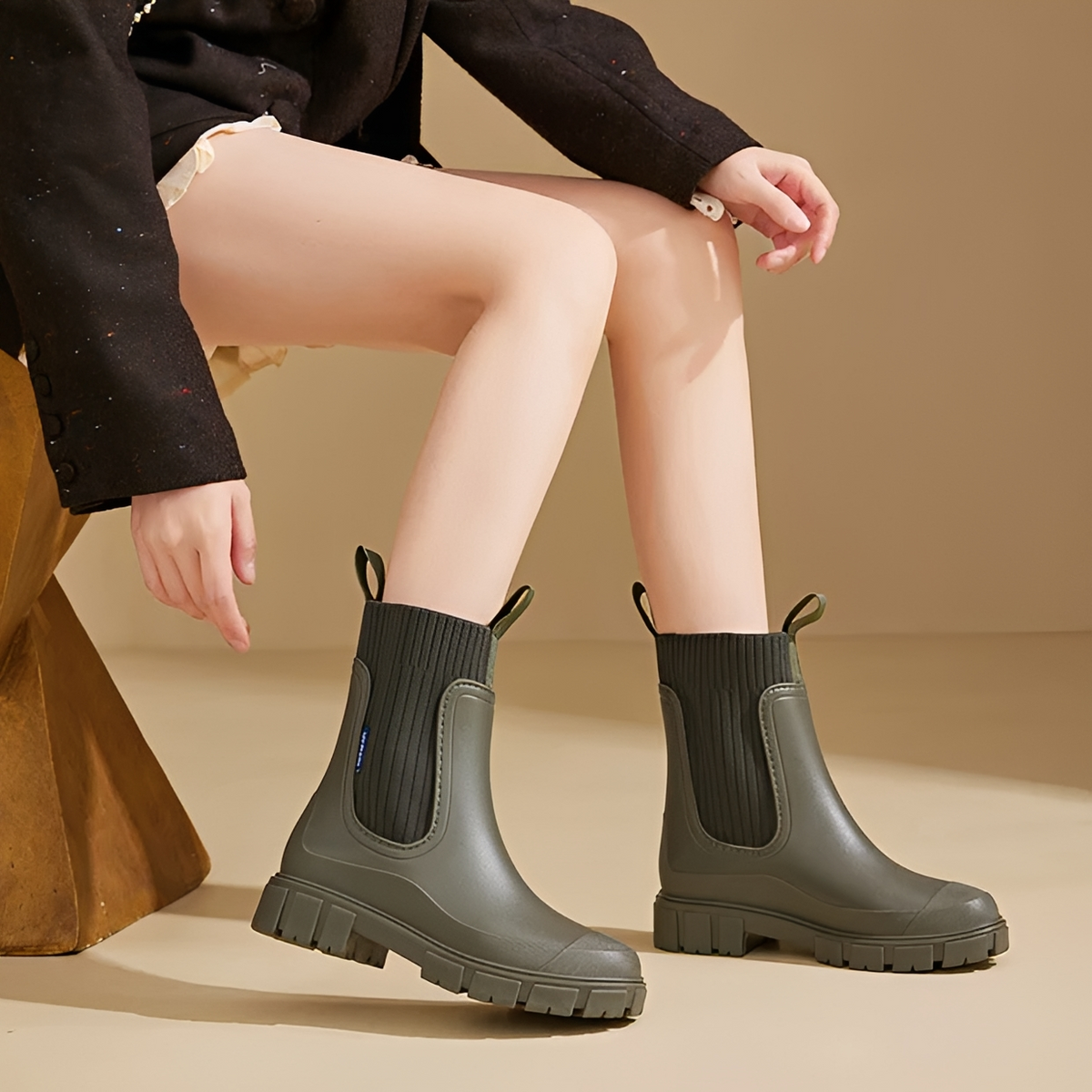 Claire - Chaussures de pluie confortables et imperméables
