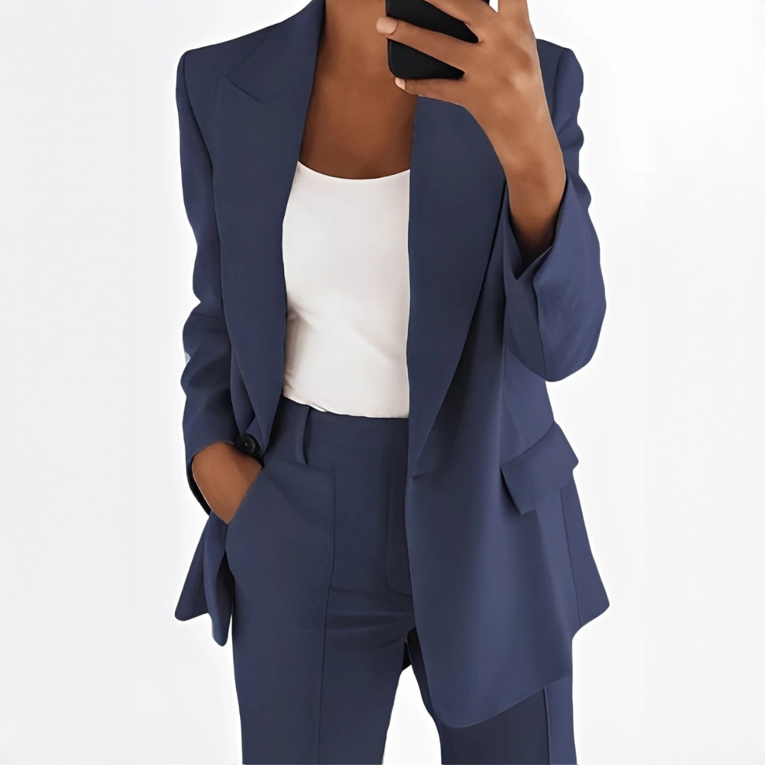 Muriel - Ensemble tailleur-pantalon sophistiqué