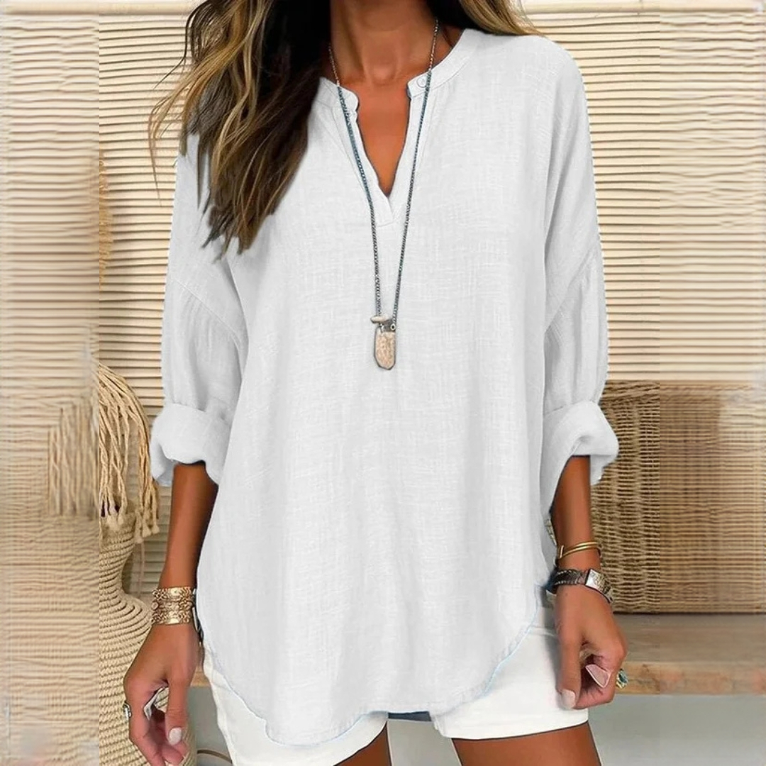Eliza - Blouse confortable avec col en V