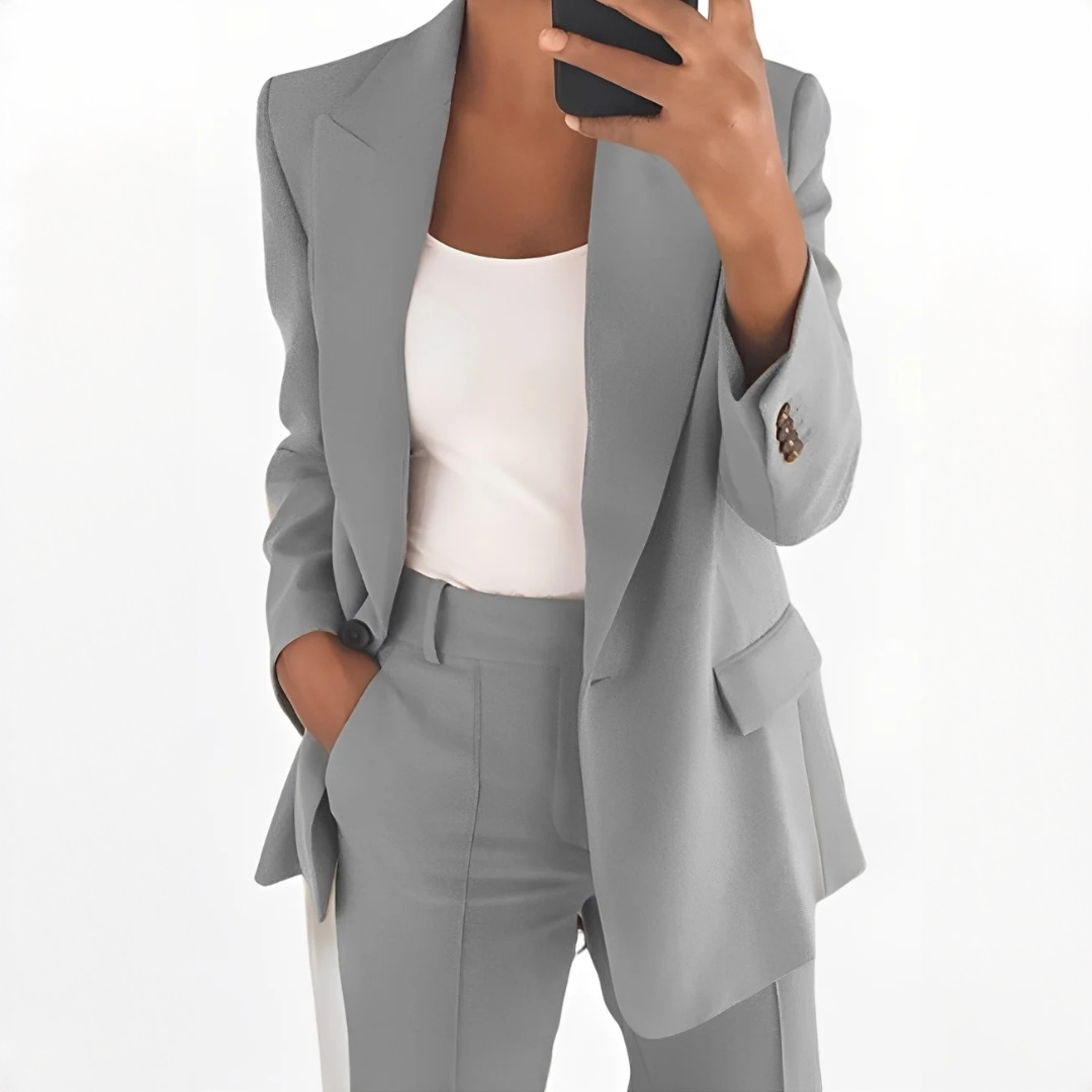 Muriel - Ensemble tailleur-pantalon sophistiqué