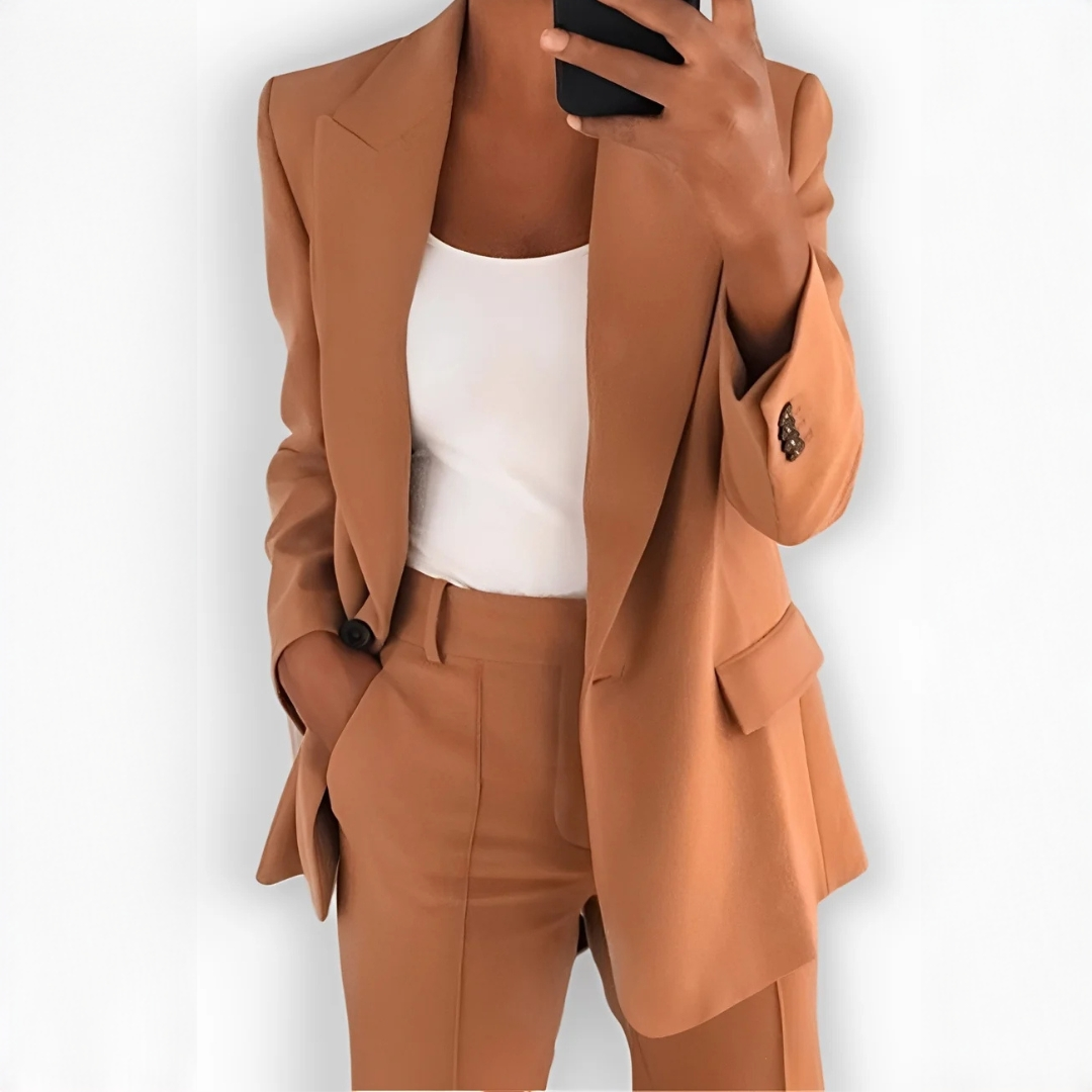 Muriel - Ensemble tailleur-pantalon sophistiqué