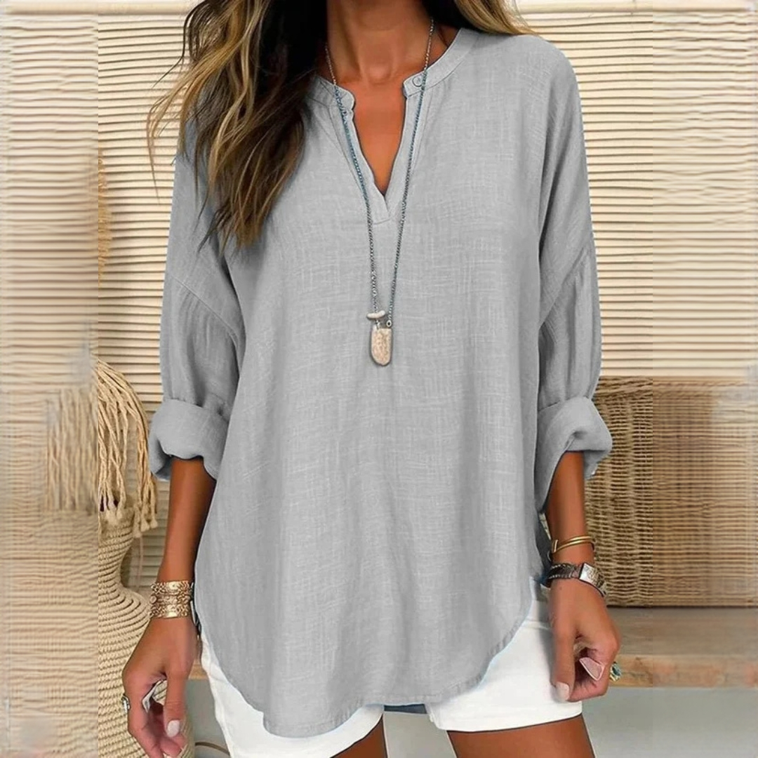 Eliza - Blouse confortable avec col en V