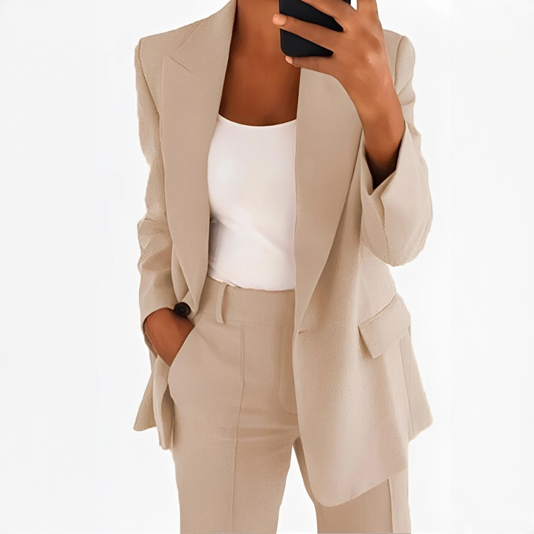Muriel - Ensemble tailleur-pantalon sophistiqué
