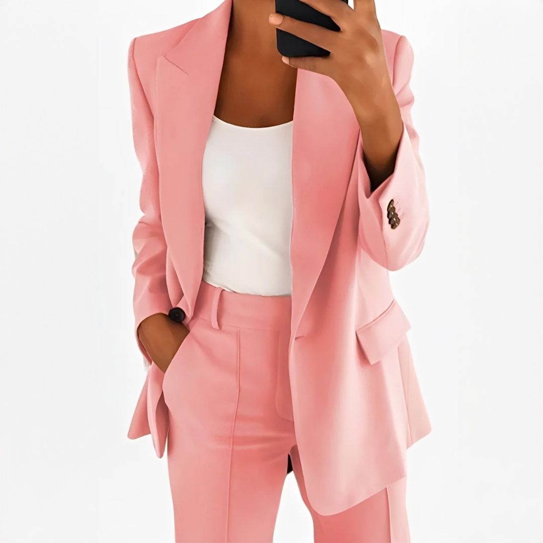 Muriel - Ensemble tailleur-pantalon sophistiqué