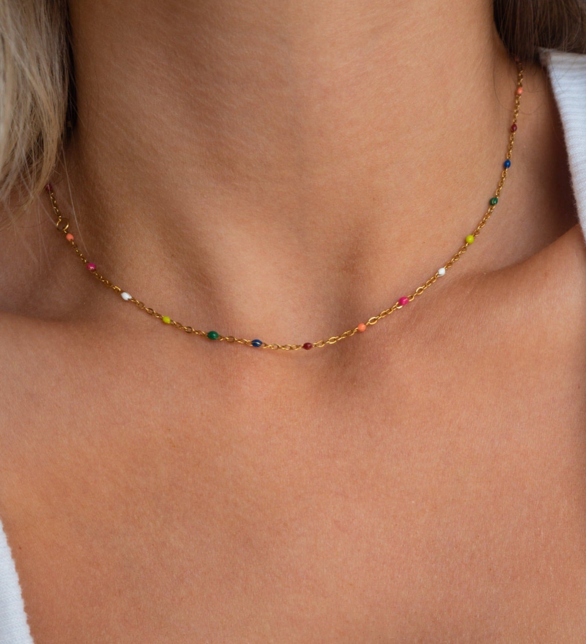 Alba - Collier Arc-en-Ciel et Or