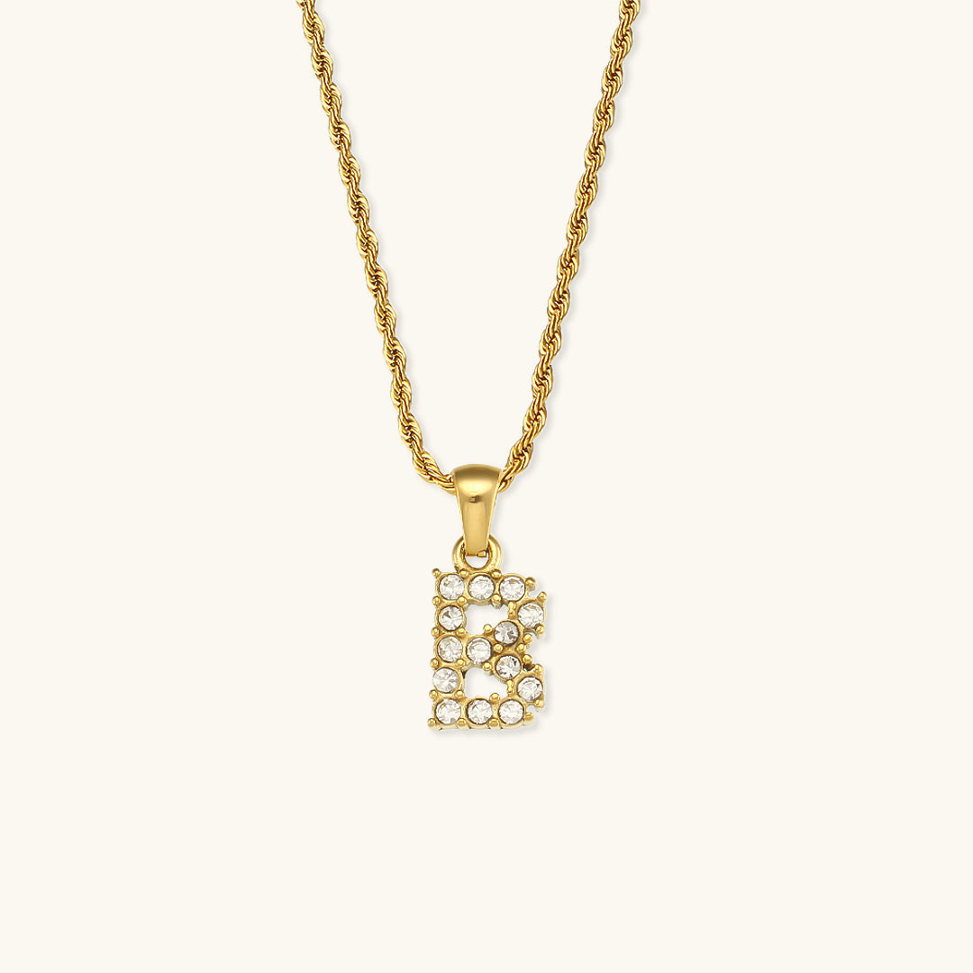 Maeve - Collier de diamants avec initiales