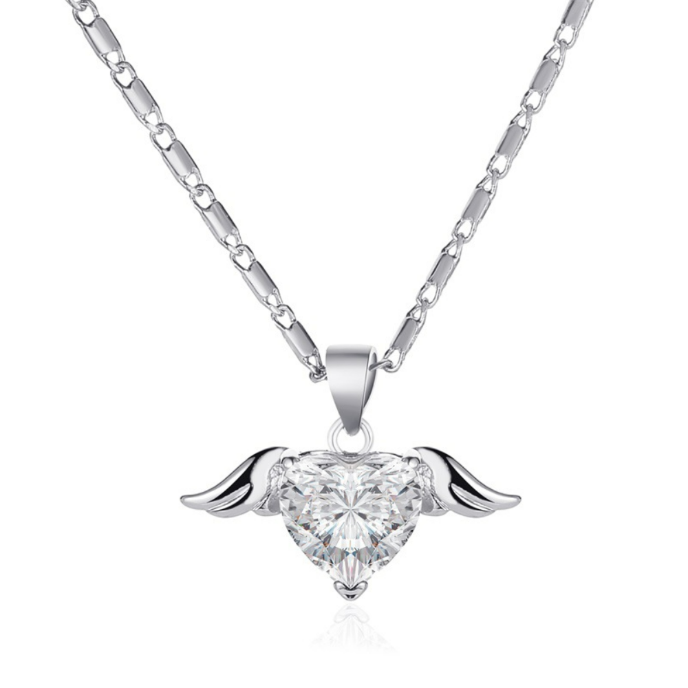 Collier Ailes d'Amour - Chaîne Cœurs et Ailes