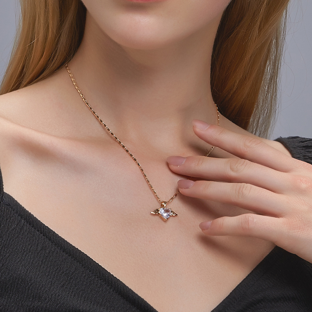 Collier Ailes d'Amour - Chaîne Cœurs et Ailes