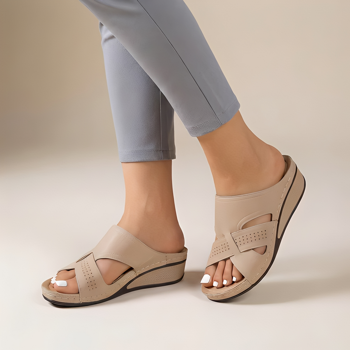 Oddette - Sandales à lanières et à bout ouvert pour femmes