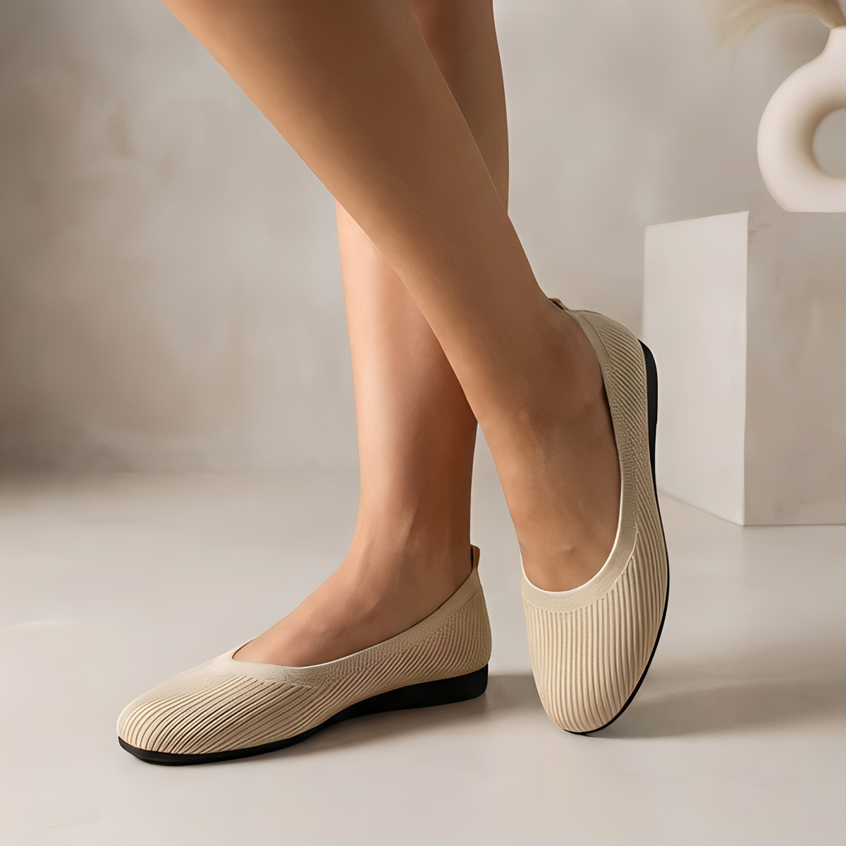 Jessy - Ballerines élégantes à bout rond pour femmes