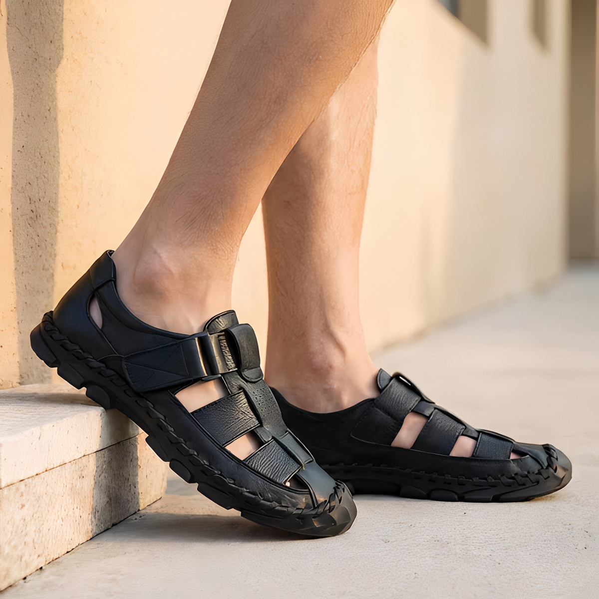 Vernard - Sandales tendance pour homme à porter à l'extérieur
