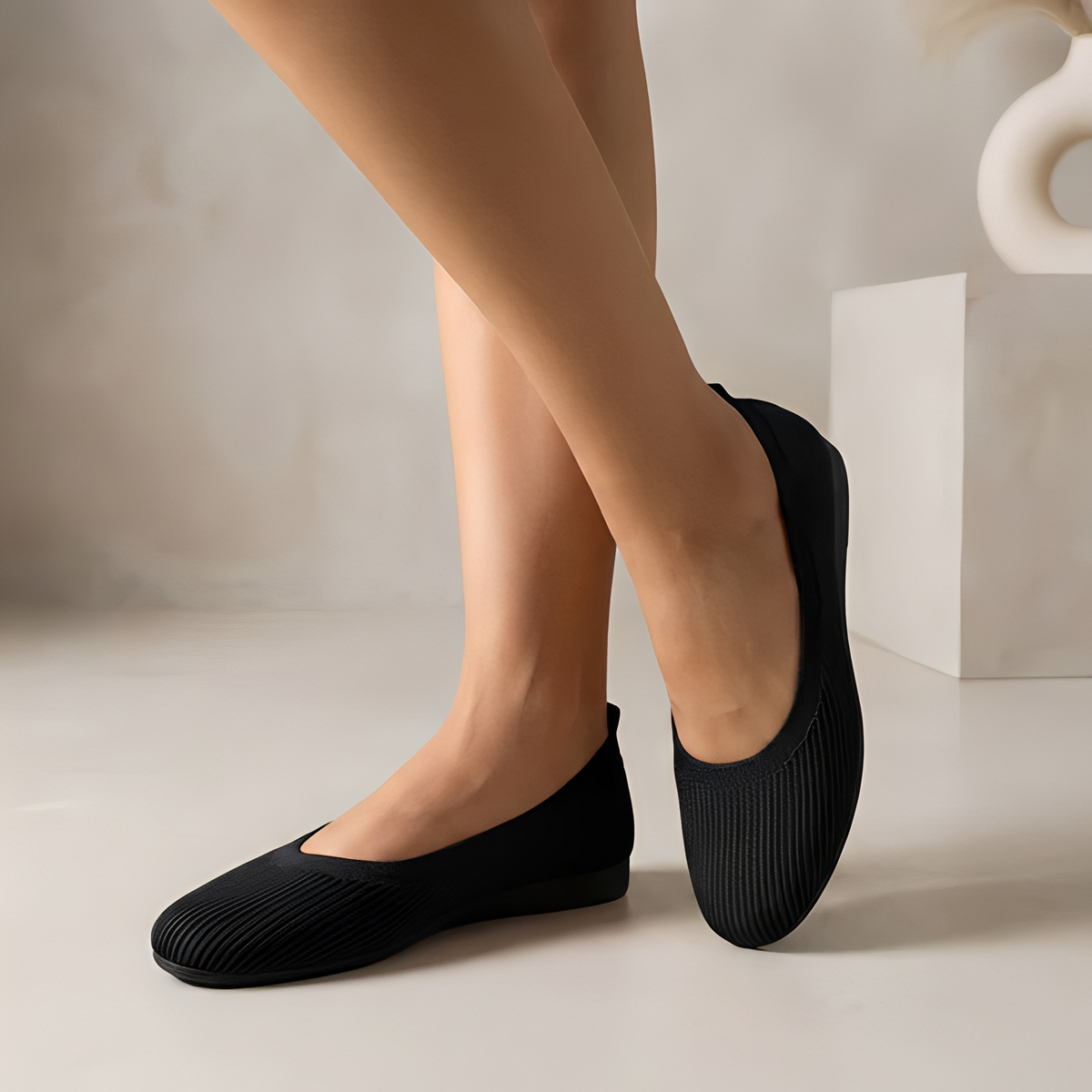 Jessy - Ballerines élégantes à bout rond pour femmes
