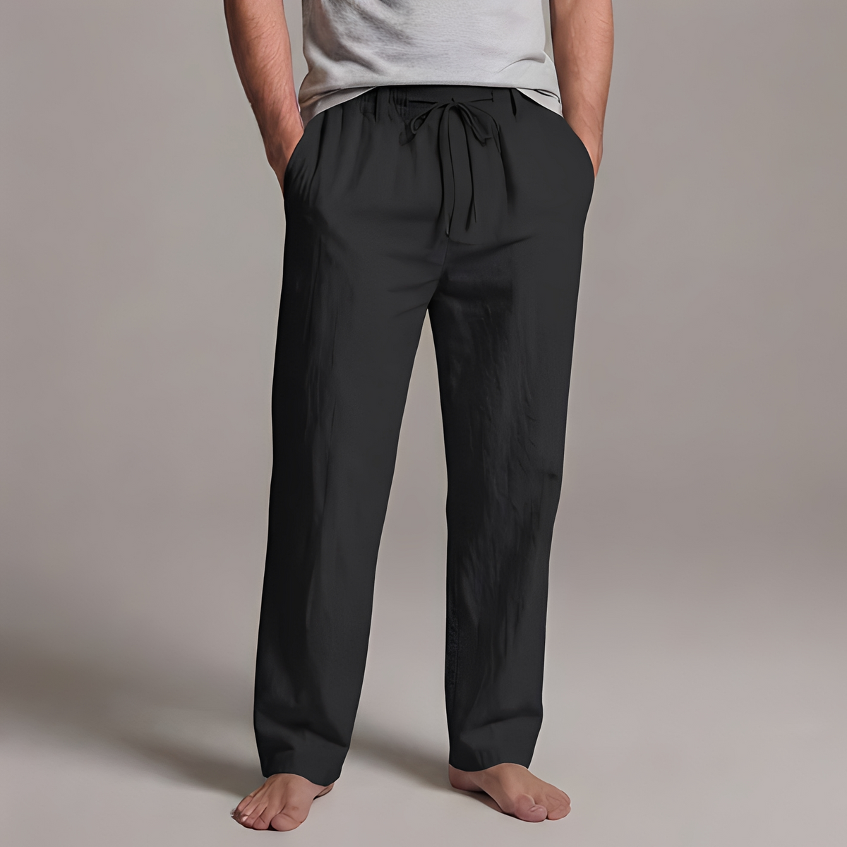 Arman - Pantalon décontracté avec cordon de serrage pour homme