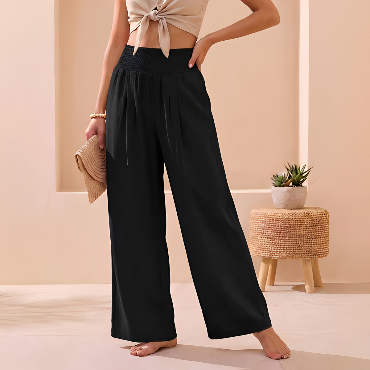 Alexandra - Pantalon large et fluide pour femme