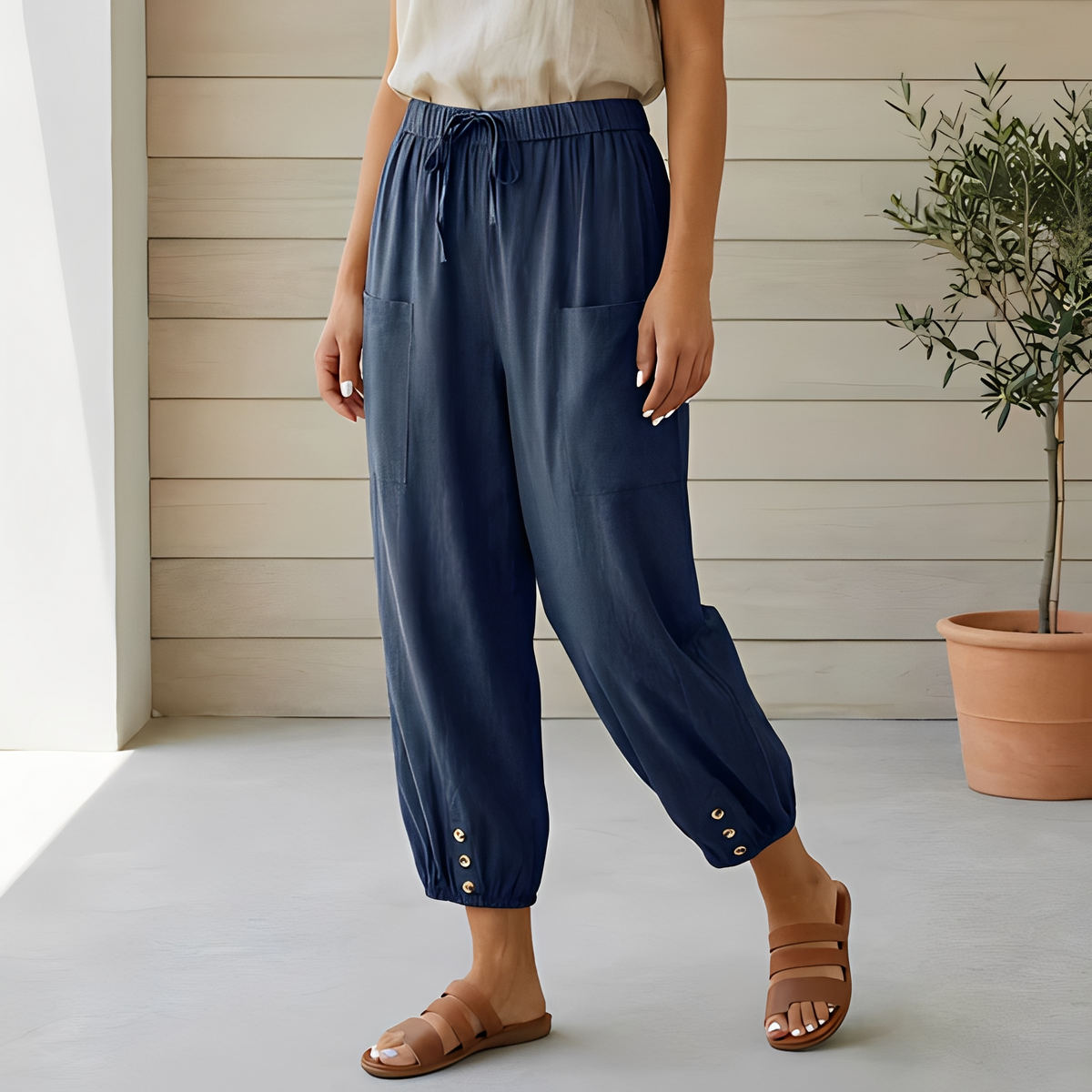 Lyliah - Pantalon chic et décontracté pour femme