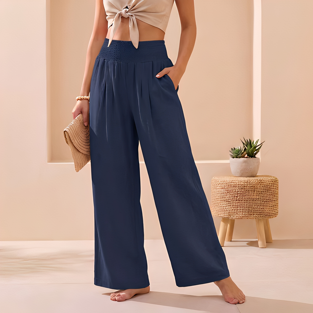 Alexandra - Pantalon large et fluide pour femme