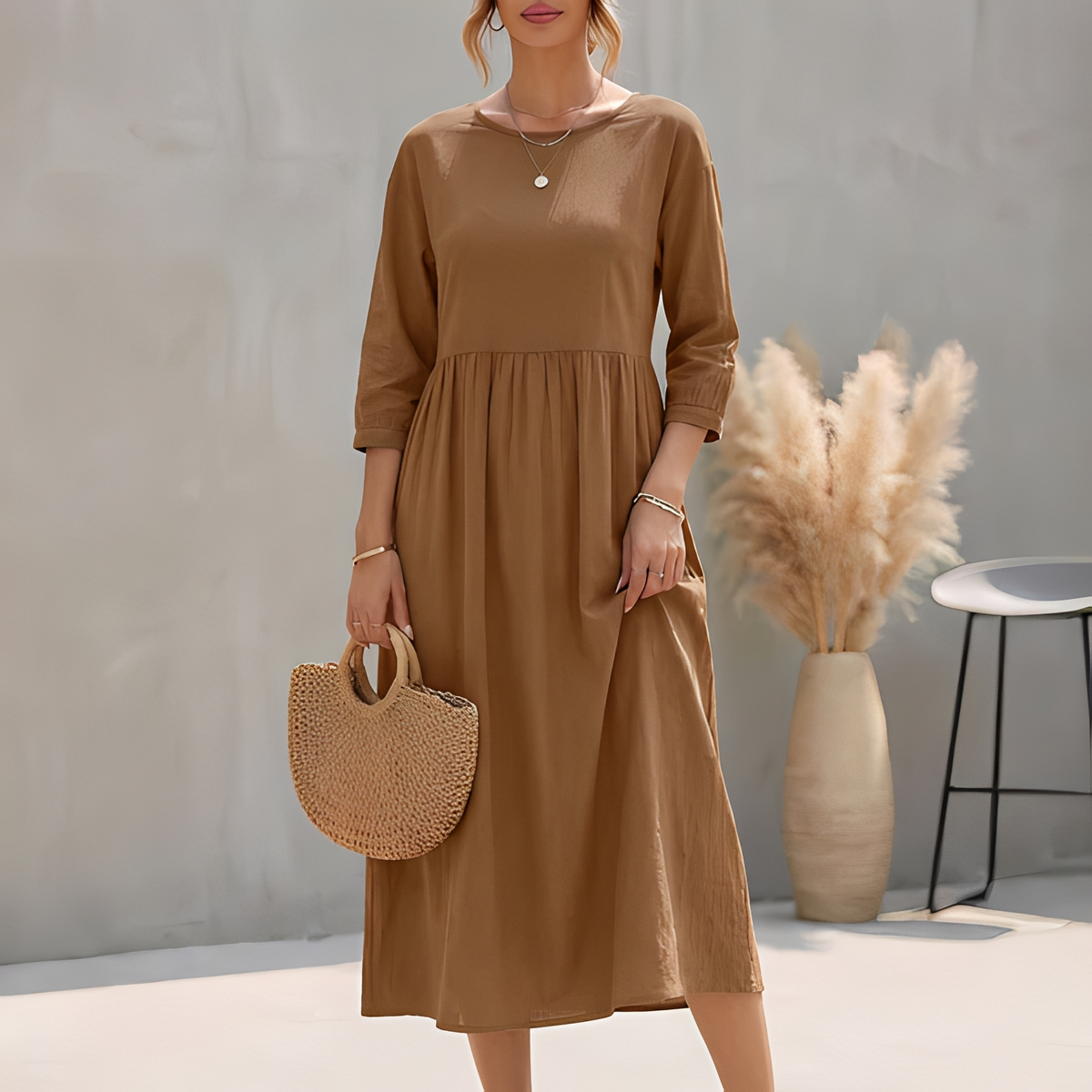 Agatine - Robe d'été élégante et décontractée pour femme