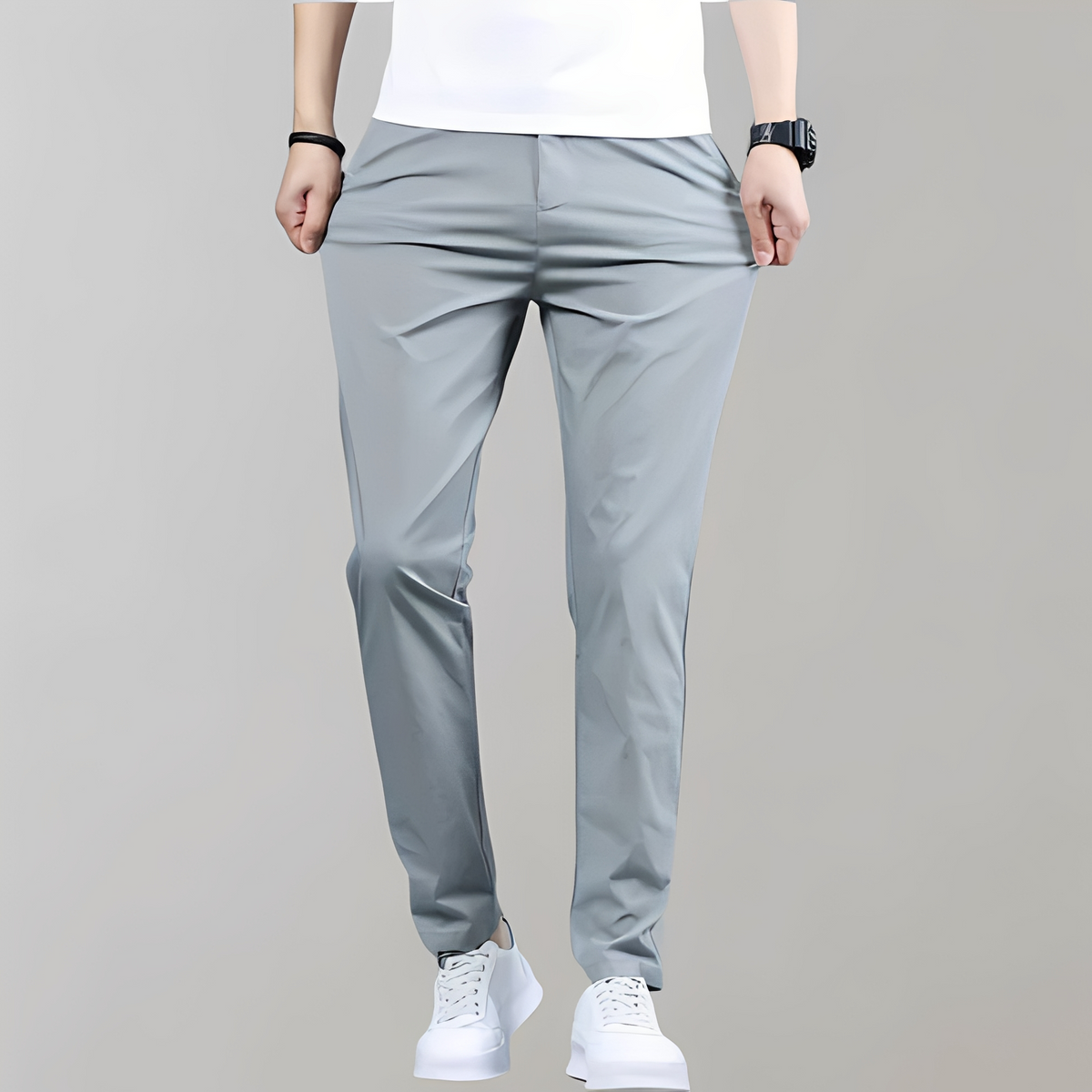 Warren - Pantalon droit tendance pour homme