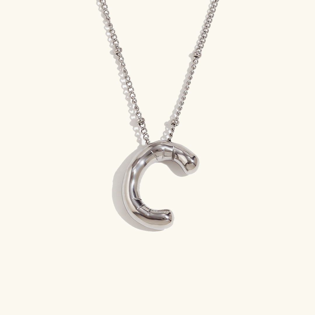 Collier initial en or Balloon