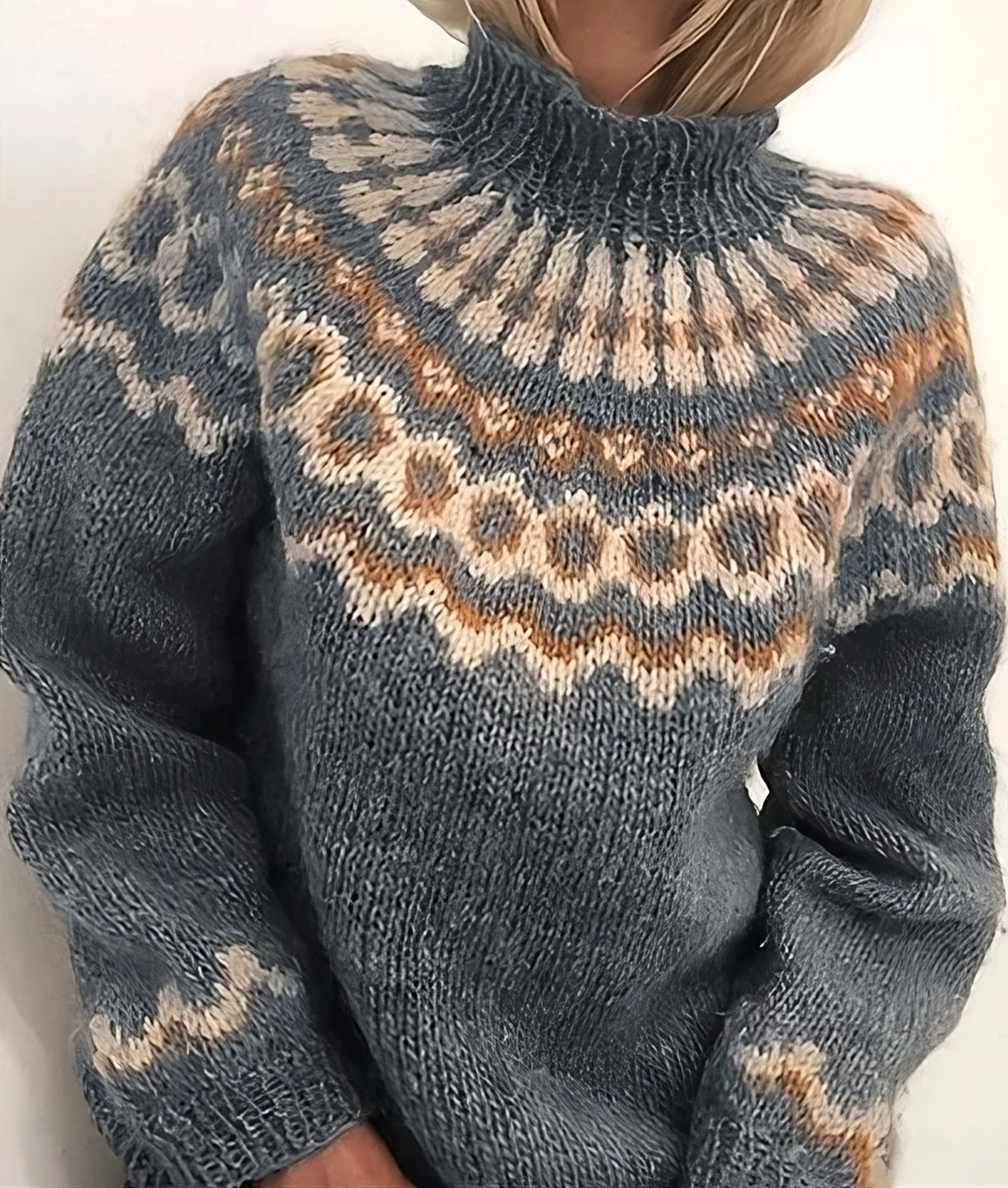 Oona - Pull Douillet en Laine Islandaise à Col Roulé