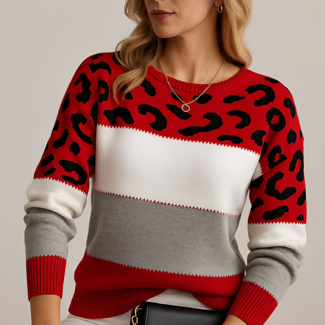 Raphaelle - Pull coloré et à motifs pour femmes