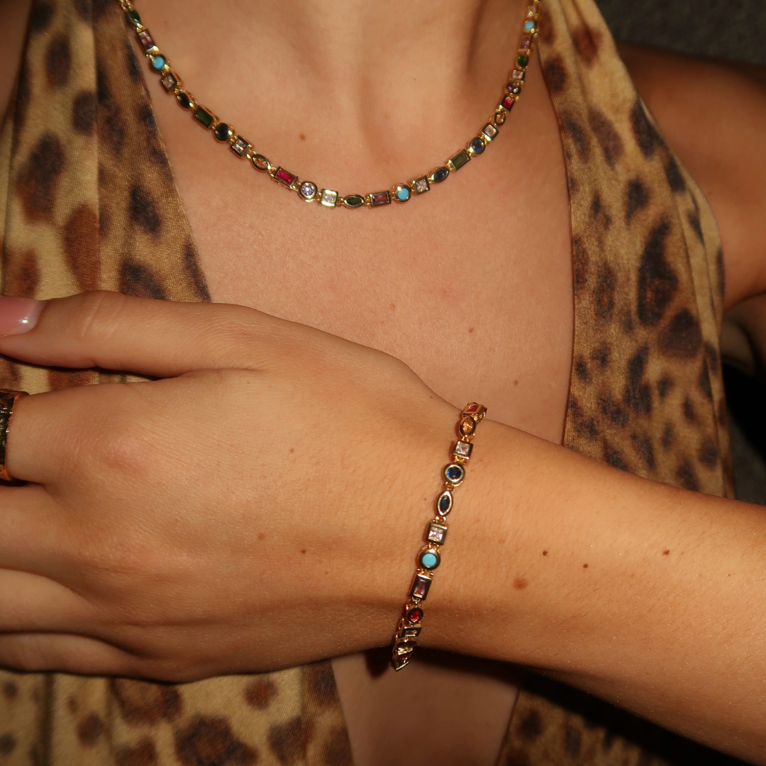 Nozomi – Bracelet coloré de cristaux