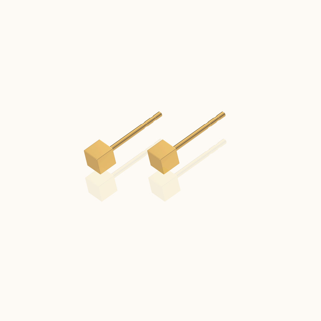 Yasuko - Boucles d'oreilles cubiques minimalistes