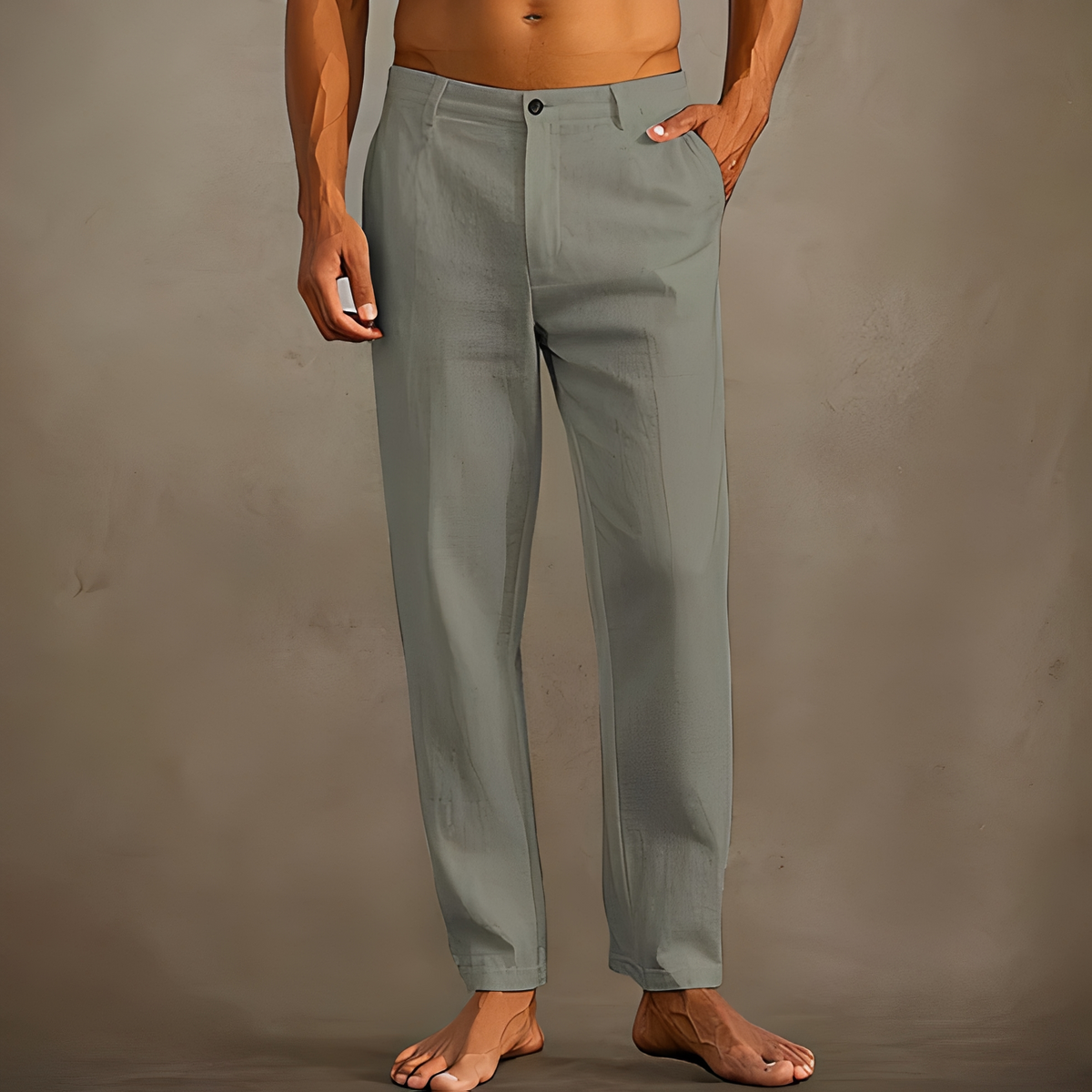 Anjay - Pantalon ample d'été pour homme