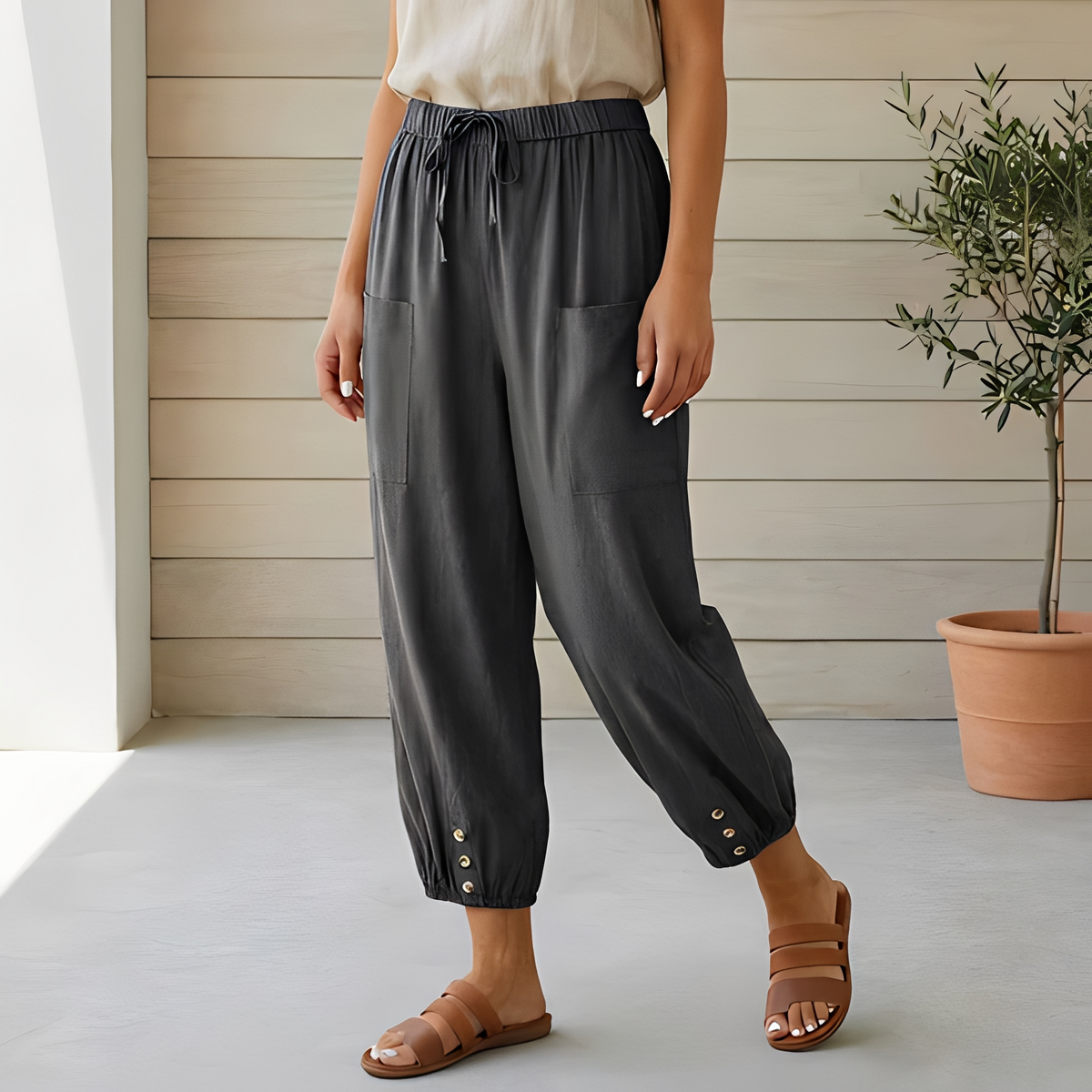 Lyliah - Pantalon chic et décontracté pour femme