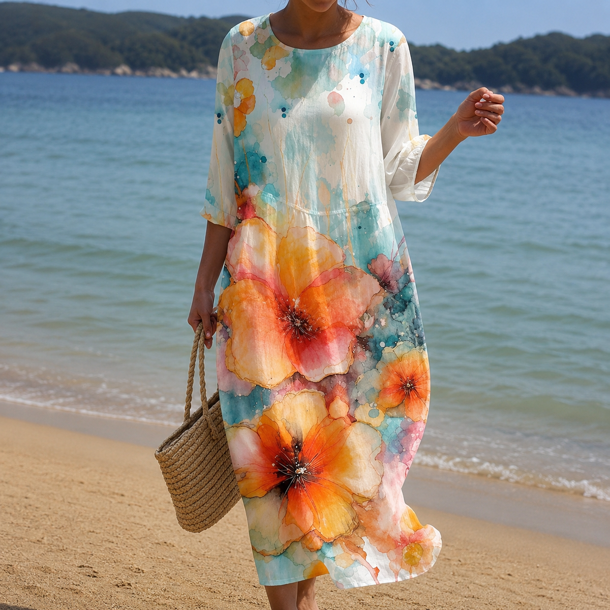 Miranda – Robe chic à imprimé floral avec coupe décontractée pour femmes