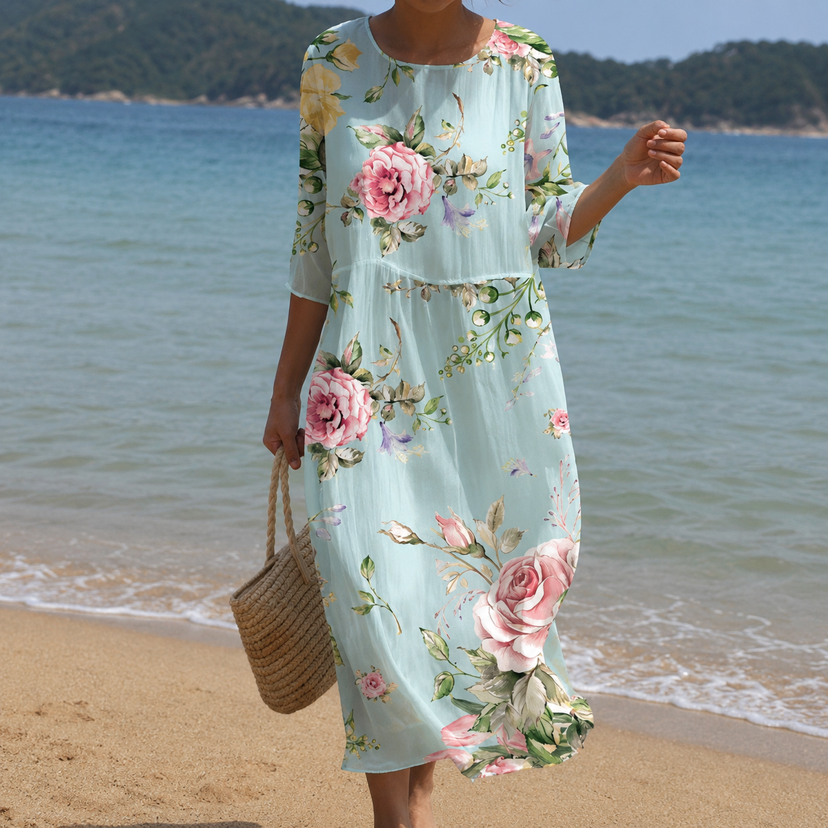 Miranda – Robe chic à imprimé floral avec coupe décontractée pour femmes