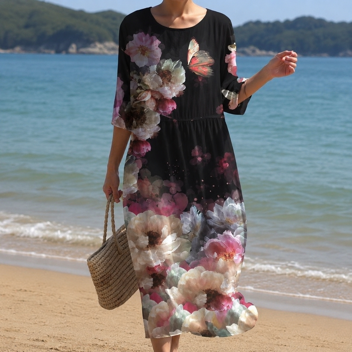 Miranda – Robe chic à imprimé floral avec coupe décontractée pour femmes